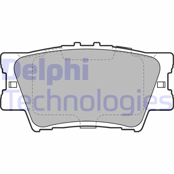 DELPHI LP2004 Arka Fren Balata Toyota Rav4 2.0l 1az-Fe Aca30 Aca31 06-12 / 2.0l 1ad-Ftv D4-D Ala40 12->