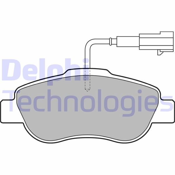 DELPHI LP2014 Ön Fren Balatasi Fiat 500 07> Panda 12> 1.2 1.3d Mtj