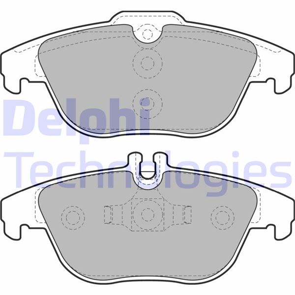 DELPHI LP2029 Fren Balatasi Arka Mercedes W204 S204 X204 C207 A207
