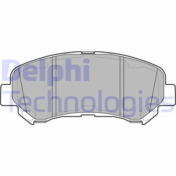 DELPHI LP2031 Ön Fren Balata Nissan Qashqai 1.5l Dci K9k Dizel 1.6l 2.0l Hr16 Hr20 J10 06-13 / X-Trail 2.0l Qr20 T 31 07-> 2.0l M9r T31 Dizel 07-> / Koleos 2.0 Dci 08 >