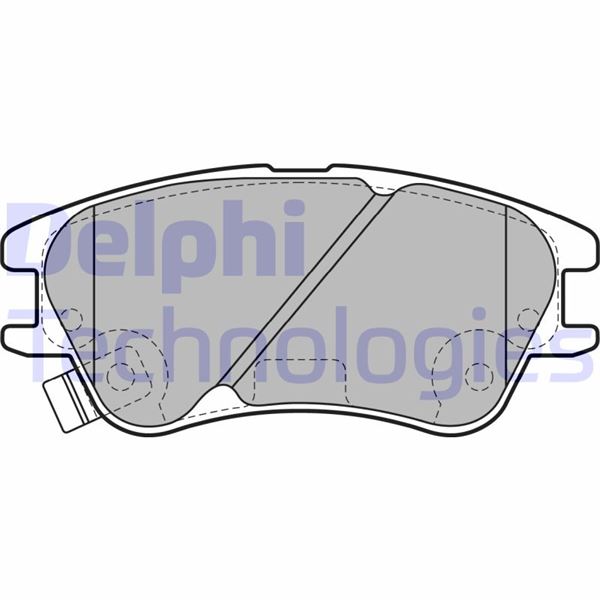 DELPHI LP2062 Ön Fren Balata Hyundai Atos 1.1l G4hg 06->