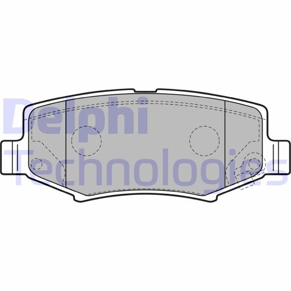 DELPHI LP2172 Fren Balatasi Arka Dodge Nitro / Jeep Wrangler 09/06>
