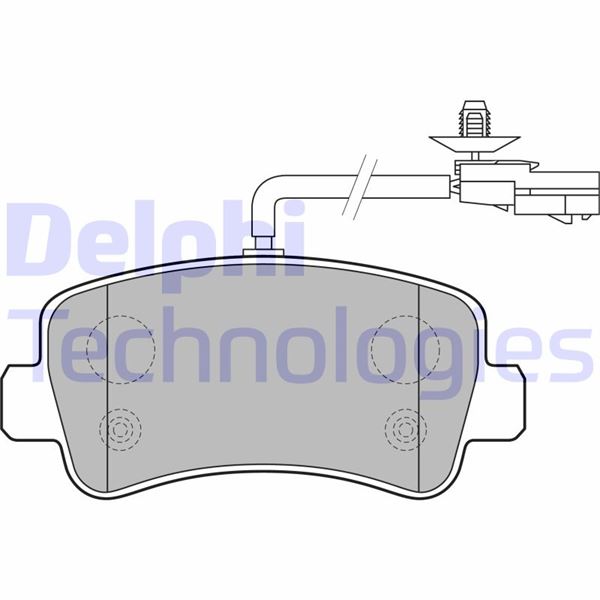 DELPHI LP2191 Arka Balata Master Iii 10>Movano 10> 2.3 Dci Cdti Tek Teker 440601186r-440604591r
