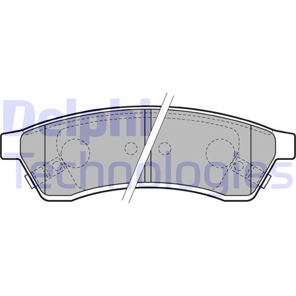 DELPHI LP2197 Arka Fren Balatasi Chevrolet Epica 2.0-2.0d 06> Daewoo Tosca 2.0-2.5-2.0d 06>