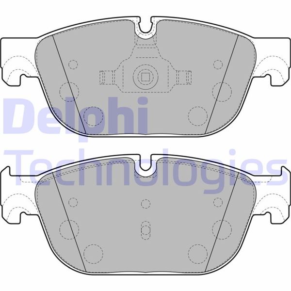 DELPHI LP2198 Ön Fren Balatasi Peugeot P407 04>10 P508 10>18 C5 08>14 C6 09>12 Ds5 09>15 180mm