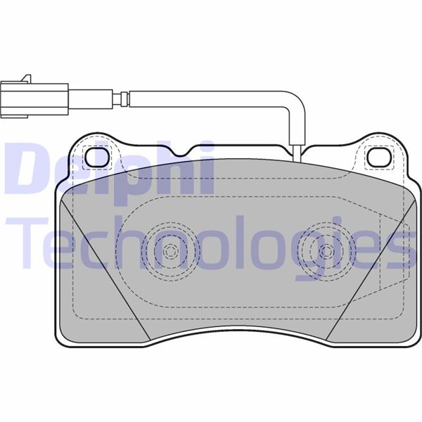 DELPHI LP2221 Fren Balatasi Ön Fişli Alfa Romeo Giulietta 10> 1.4tb 1.6d Mtj 1.8tb 2.0d Mtj