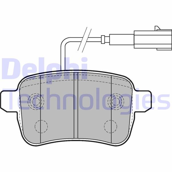 DELPHI LP2222 Arka Balata Fişli Alfa Romeo Giulietta 09> 1.4 Tb 1.6jtd