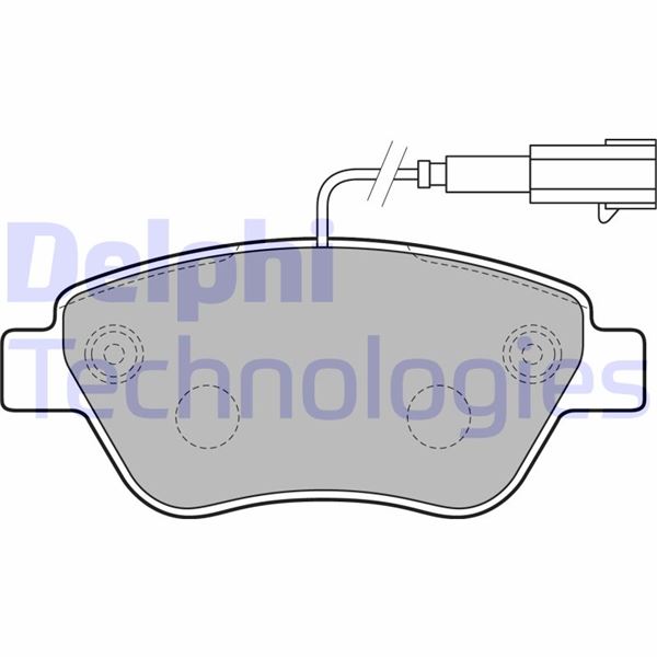 DELPHI LP2230 On Fren Balatasi Alfa Romeo Mito 08> Fiat Punto Evo 12>