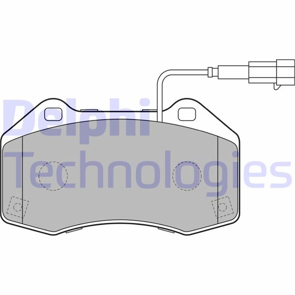 DELPHI LP2280 Fren Balatasi Ön Alfa Romeo Mito / Fiat Punto Evo 01/10>