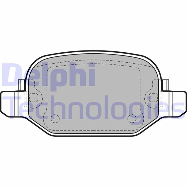 DELPHI LP2475 Arka Fren Balatasi Fiat 500l 12> 0.9 1.3dmtj 1.4 1.6d Mtj