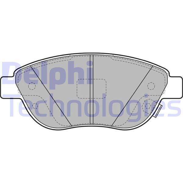 DELPHI LP2476 Ön Balata Corsa D Büyük Tip 1.3 Cdti 07/06 > Fiat 500l 12> 0.9t 1.4 1.3d Mtj 1.6d Mtj