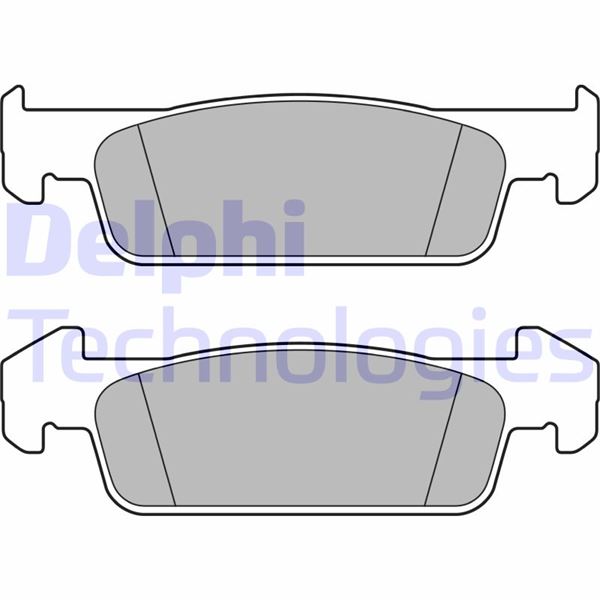 DELPHI LP2663 Ön Balata Clio Iv 1.2 1.5dci 12 > Dacia Sandero Ii 1.2.1.2 Lpg 2012 > Logan 12 > 140.2x18x42