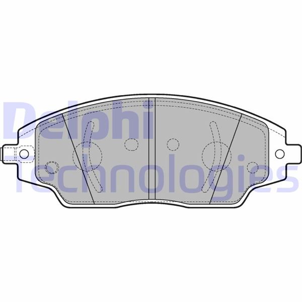 DELPHI LP3192 Ön Balata Chevrolet Aveo Sedan 1.2-1.4-1.6-1.3d 11 > Aveo Hb 1.2-1.2 Lpg-1.4-1.6-1.3 11 > 14 Jant