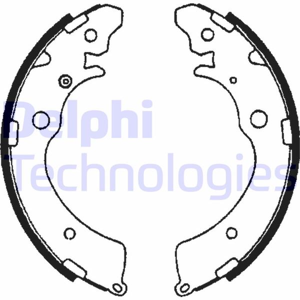 DELPHI LS1641 Arka Kampana Pabuç Balata Honda Accord 2.0l F20a F20b Cb Cd Kasa 90-95 / Cr-V 2.0l B20b3 B20z1 Rd 1 Kasa 96-01 / Hr-V 1.6l D16w1 Gh Kasa 99-07 / Suzuki Super Carry 1.3l G13b Ga413 99-> / Jimny 1.