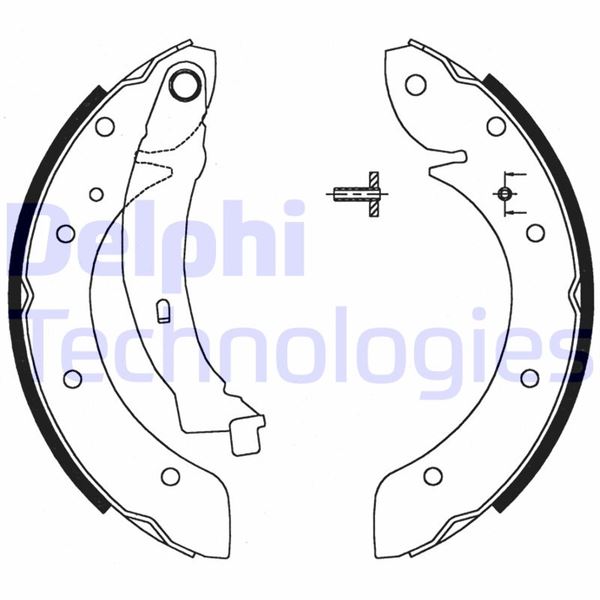 DELPHI LS1716 Arka Fren Balatasi Pabuç Peugeot Partner 96>15 P405 87>97 Citroen Berlingo 96>15 Xsara 99>11 228x 42