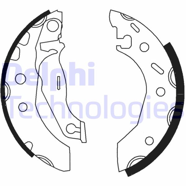 DELPHI LS1728 Fren Pabucu Arka Ford Escort. Fiesta. Fiesta Van. Ka. Puma / Mazda 121 08/90>01/01