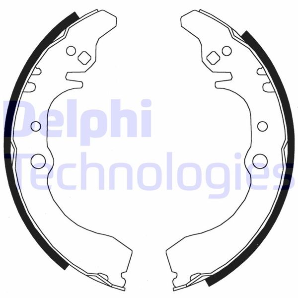 DELPHI LS1823 Fren Pabucu Arka Daihatsu Gran Move / Piaggio Porter 12/93>