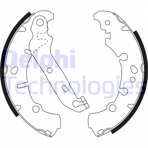 DELPHI LS1912 Arka Fren Balatasi Fiesta V 01>08 Fusion 02>14 Ka 1.6i 03> Kampanali
