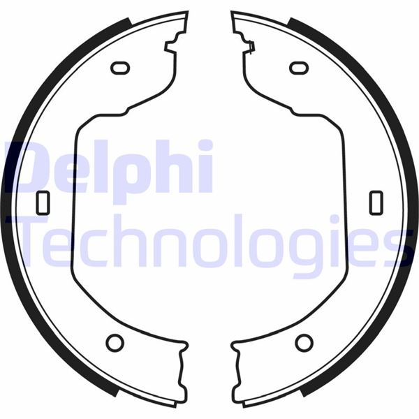 DELPHI LS1920 Fren Balatasi Arka Park Freni Bmw E46 E60 E63 E64 E65 F07 F01 E83 E53 E70 E71 E72 F15 F16 E85 . Vw Transporter T5 Touareg Multivan T5