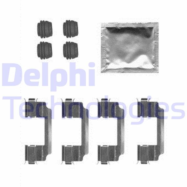 DELPHI LX0600 Fren Balata Montaj Takimi Ön Toyota Hi-Lux 05> 05>