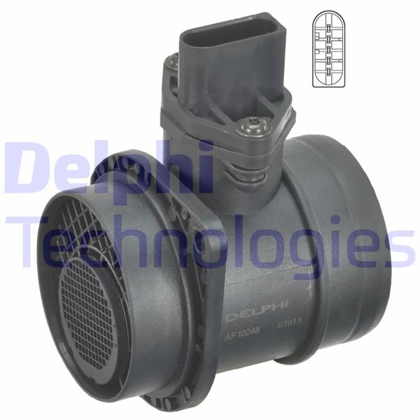DELPHI AF10248-12B1 Debimetre Sensörü Komple Audi A3 1.9 Tdi. A4. A4 Avant 1.9 Tdi; Skoda Fabia 1.4 Tdi. Octavia 1.9 Tdi