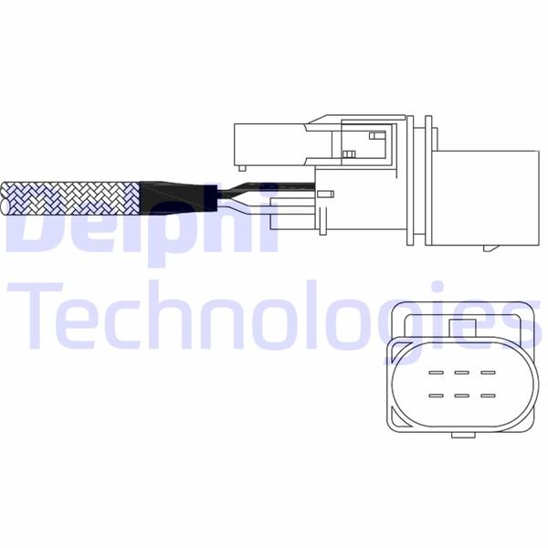 DELPHI ES11026-12B1 Oksijen Sensoru Kat. Oncesi Mercedes W203 Cl203 S203 C209 A209 W211 S211 . Vw Golf Iv-Bora 1.4-1.8