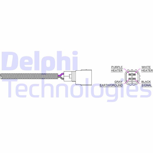 DELPHI ES20325-12B1 Oksijen Sensörü - Daihatsu Cuore Vi 1.0l; Move 1.0l; Sirion 1.0l; Yrv 1.0l / Lexus Gs 3.0l / Toyota