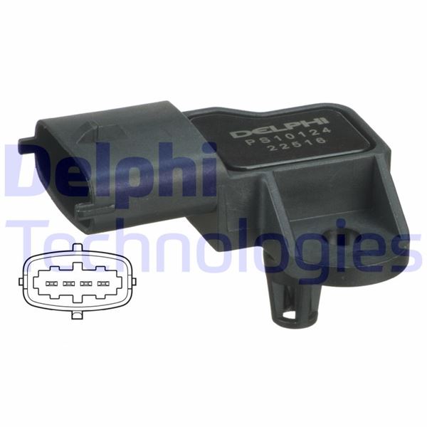 DELPHI PS10124 Basinç Map Sensörü Astra G-H-J-Insignia A-Corsa D-Meriva A-B-Vectra C-Zafira B 1.4 Net-Nel-1.6 Let-X Nt-Let-Ler 2.0 Leh-Lel-Ler