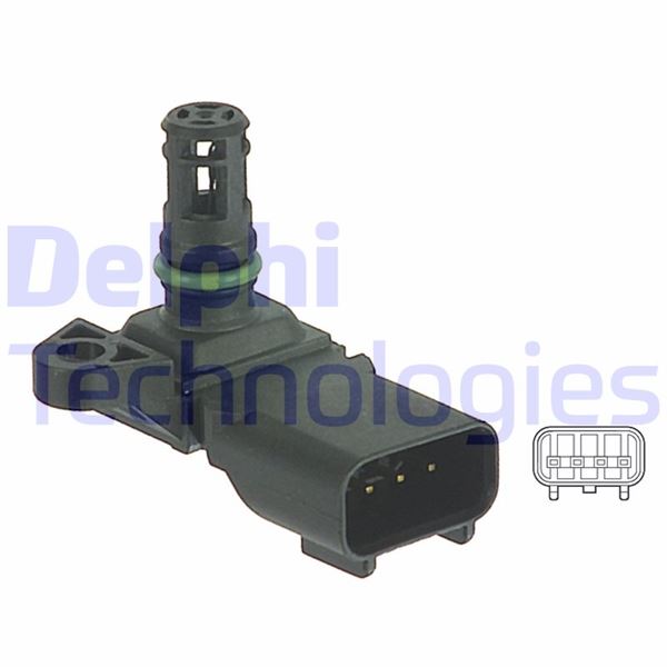 DELPHI PS10125 Map Sensörü Ford Fiesta-Land Rover-Mazda-Volvo 01> 1.25-1.6 Benzin