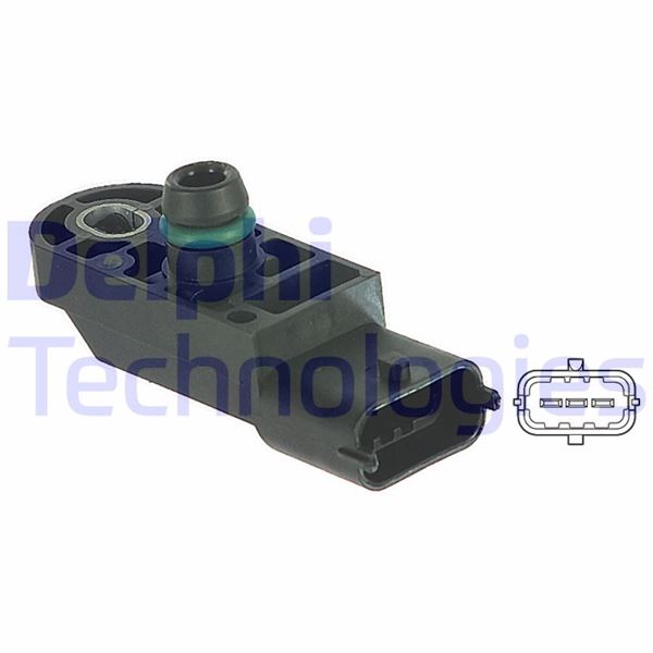 DELPHI PS10130 Basinç Sensörü Map Sensörü Renault Clio Iii-Iv Megane Ii-Iii-Iv Symbol Iii 14> Dacia Duster 10> Master Iii 10>Trafic Ii 06>Nissan Qashqai 14>Juke 10>0.9tce 1.2tce 1.5dci 1.9dci 2.0dci 2.5dci