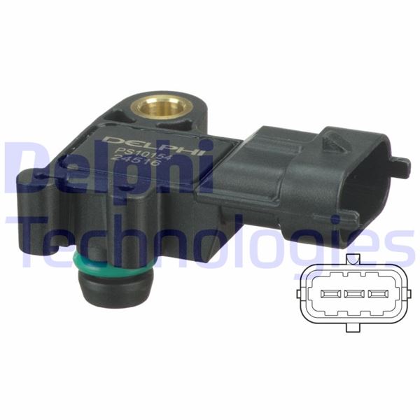 DELPHI PS10154 Manifold Basinc Sensoru Map Land Rover Freelander L359 Defender L316 Range Rover L538 . Ford Trans It Tourneo Connect Mondeo Kuga Focus Peugeot Boxer Citroen Jumper