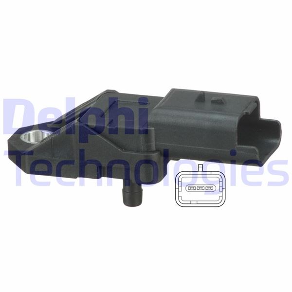 DELPHI PS10173 Emme Manifold Basinç Map Sensörü Peugeot P107-P206-P207-P307-P406-P607-P807-P2008-P3008-Partner-Ex Pert-Bibper Citroen C1-C2-C2-C3-C8-Berlingo-Nemo-Jumpy-Xsara 1.4 Hdi Dv4t Ford Fiesta 1.4 Tdci