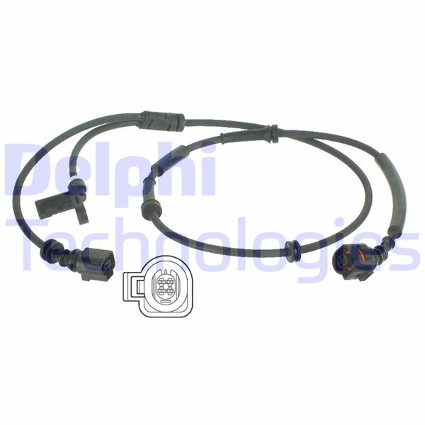 DELPHI SS20122 Abs Hiz Sensörü Arka; Sol/Sağ Ford Galaxy 2.8 / Seat Alhambra / Vw Sharan Prepared For Brake Pad We