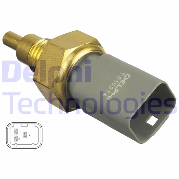 DELPHI TS10374 Hararet Müşürü 3 Fişli Alfa Romeo 145 146 156 166 Gtv Spider Fiat Brava Bravo Coupe Marea Siena Lancia Y Lybra Dedra Kappa
