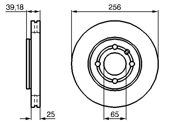 BOSCH 0986479054 Arka Fren Aynasi Polo 1.0-1.3-1.4-1.6 94-99