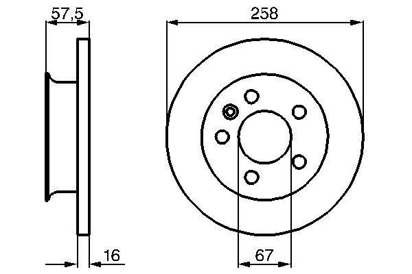 BOSCH 0986478544 X Ön Fren Aynasi Vw Transporter Iii 82/92