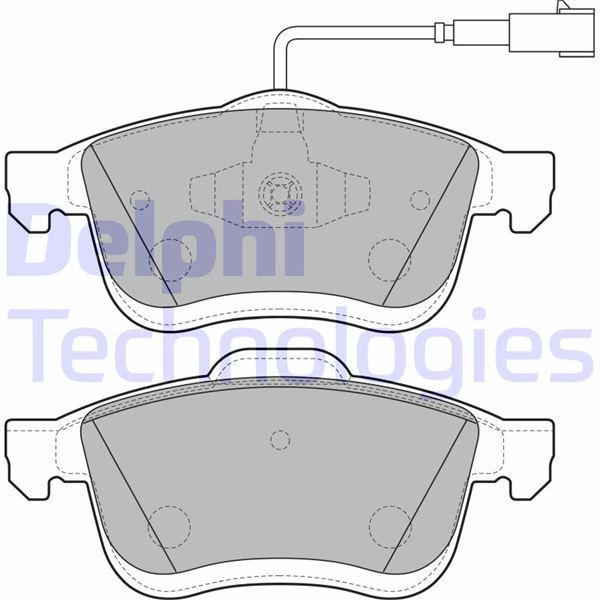 DELPHI LP3270 Ön Balata Fiat Doblo Iii 10> Opel Combo 12> 1.3d Mtj 1.4 1.6d Mtj 2.0d Mtj Tek Fişli