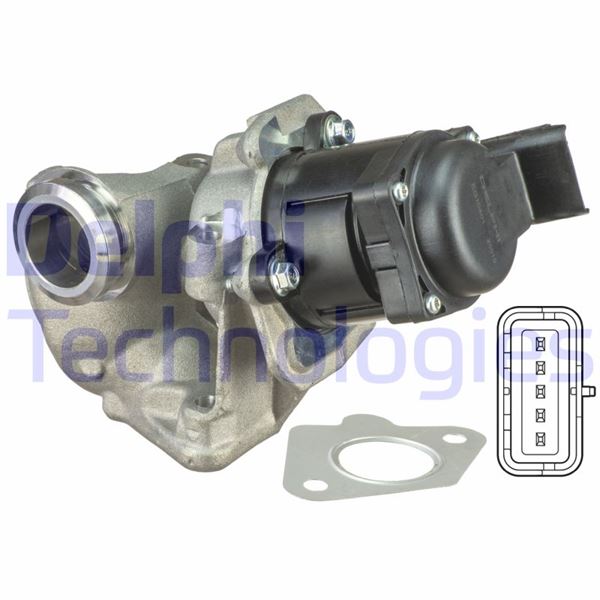 DELPHI EG10401-12B1 Egr Valfi Berlingo-C3-C4-C5-Jumpy-Xsara-P1007-P206-P207-P307-Expert-Partner 1.6 Hdi Fiesta Vi 03>11 C Max Focus Ii 04>11 Fusion 03>12 1.6tdci Volvo V70 Iii S80 Ii 10> S40 Ii V50 05> 1.6td