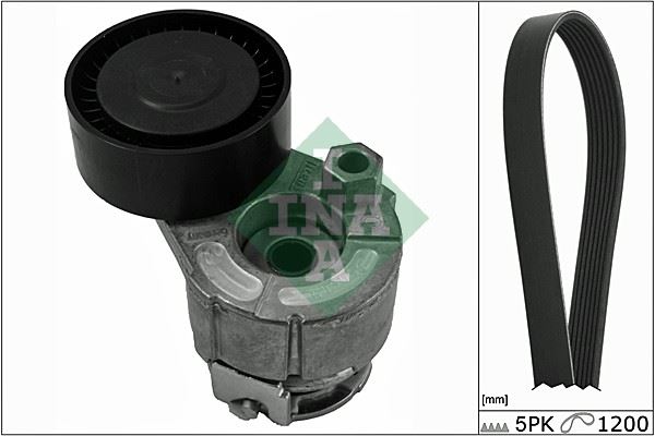 INA 529001510 Alternatör Gergi Kiti Kütüklü Renault Clio Ii 98>05 Kangoo 01> Megane Ii 02>08 Modus 04> 1.4 16v-1 .6 16v-1.5dci 5pk1200