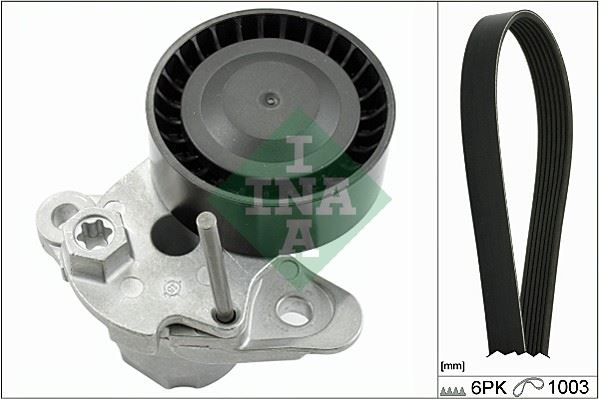 INA 529015910 V Kayiş Seti Golf7-Polo-Passat-Jetta-A3-Leon 1.0-1.2 Tsi 2013-> Chzk-Chzc-Chzd-Cjza-Cjzb-Cpva-Czca-Czcb