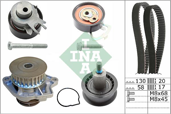 INA 530 0089 10 Triger Seti 130 Dis / 4 Bilyali Polo-Cordoba-Fabia-Golf4-Bora