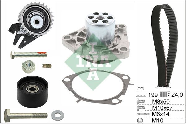 INA 530056230 Devirdaim Eksantrik Gergi Kiti Astra H 04>14 Vectra C 02>08 Zafira B 05>15 Signum 03>08 Insignia A 09>14 1.9-2.0 Cdti-Dth-Dtc-Dtj Doblo 10>Marea Brava Bravo 07>Idea Stilo 147 156 159