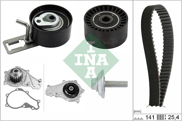 INA 530057830 Devirdaimli Eksantrik Gergi Kiti 141 Diş P207-P208-P301-P308-P508-P2008-P3008-P5008 08> Partner-Be Rlingo-Rifter-Jumpy-C5-C4-Ds4-C3-Ds3-Ds5-C-Elysee 1.6 Hdi Dv6c Dv6dted- Focus Iii 1.6 Tdci 11>Courie