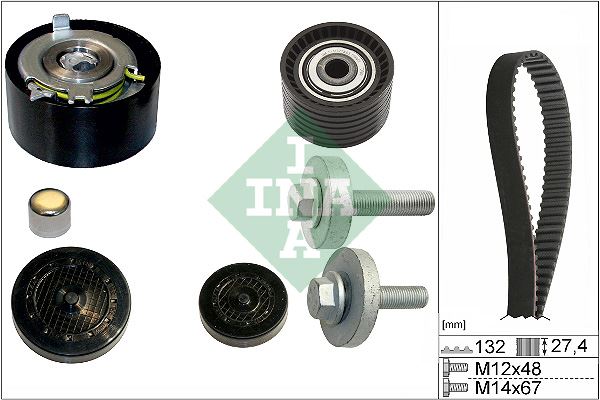 INA 530063910 Eksantrik Gergi Kiti Mgn Ii-Iii-Clio Iii-Lgn Ii-Iii-Scenic-Fluence-Modus 1.6 16v K4m 7701477014