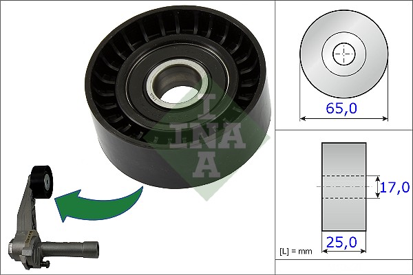 INA 531086610 Alternatör Gergi Rulmani Tek Rulman Grandland-P207-P208-P308-P508-Rzc-P2008-P3008-P5008-Partner- B Erlingo-C3-C4- C5-Ds3-Ds4-Ds5 1.4-1.6 Vti-Thp Ep3-Ep6