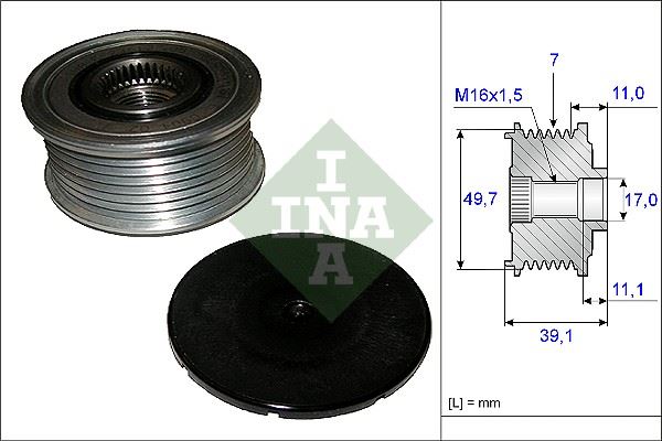 INA 535008410 Alternator Kasnagi Mercedes W211 W212 W221 C219 W164 X164 W251 W463