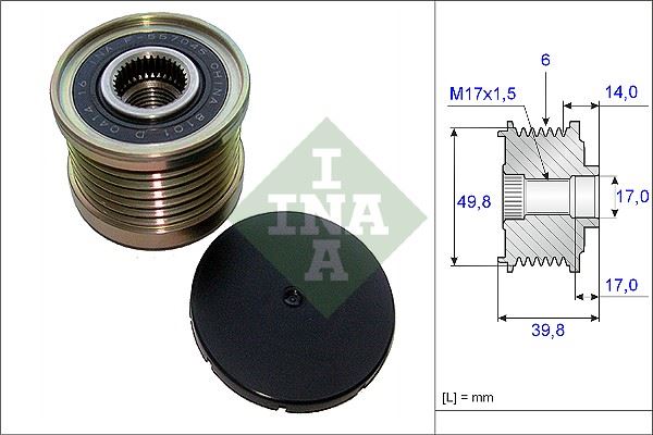 ZEN 5582 Alternator Kasnak Nissan Qashqai-Primeria-X Trail 2.0-Juke 1.6 6 Kanal