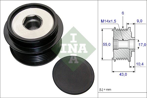 PARS PRS-SH-020810 Alternatör Kasnaği Toyota Avensis-Auris-Cherokee-Voyager Wut.1102.0100