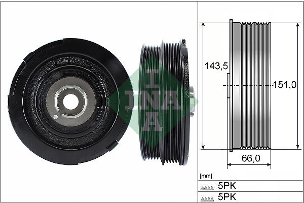 INA 544006910 Krank Kasnagi Bmw M47 E46 E39