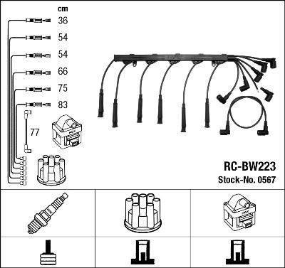 NGK 0567 Rc-Bw223 Ateşleme Kablosu
